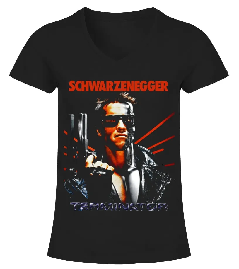 021. Terminator BK Camiseta cuello pico Mujer