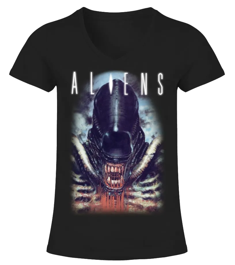 047. Alien BK Camiseta cuello pico Mujer