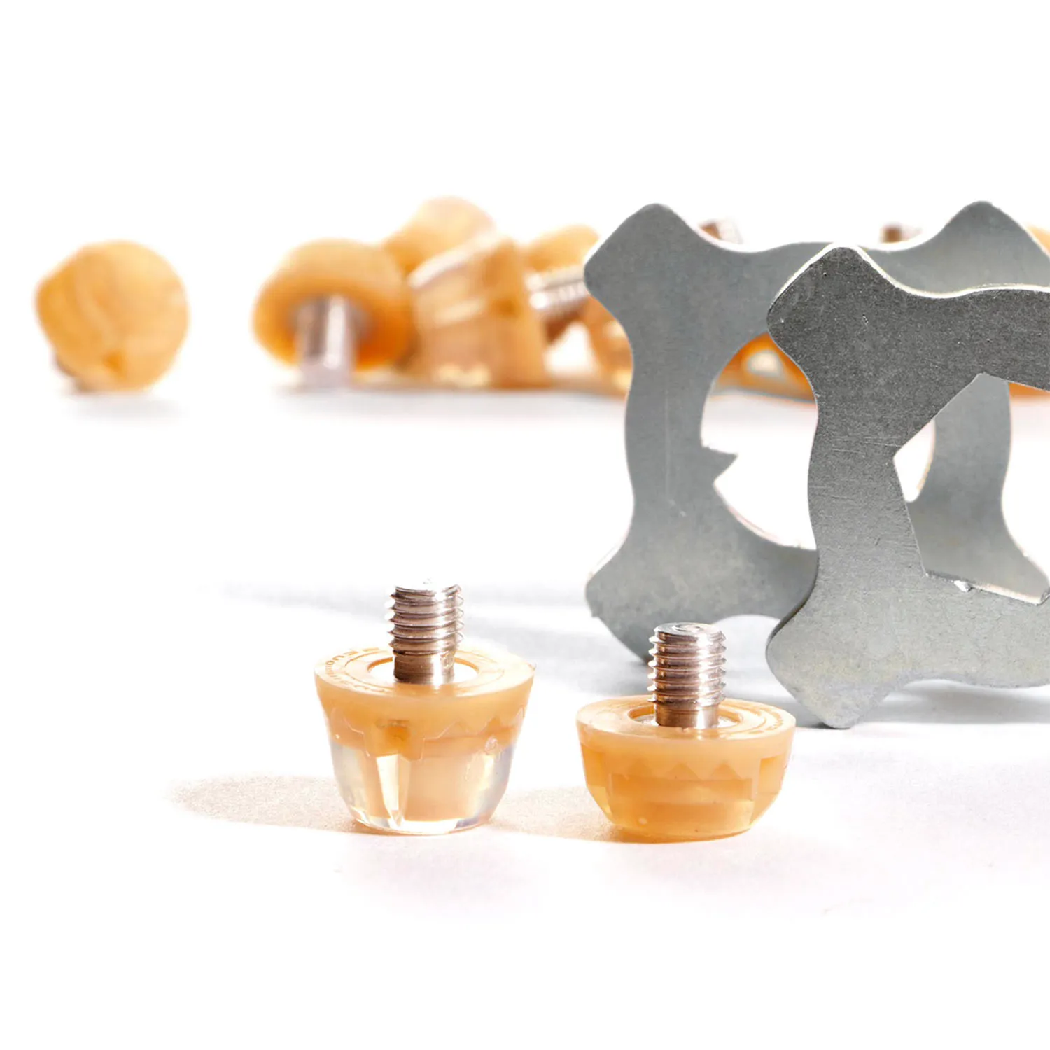 12x tacos TPU estándar Studiamonds oro + 2 llaves