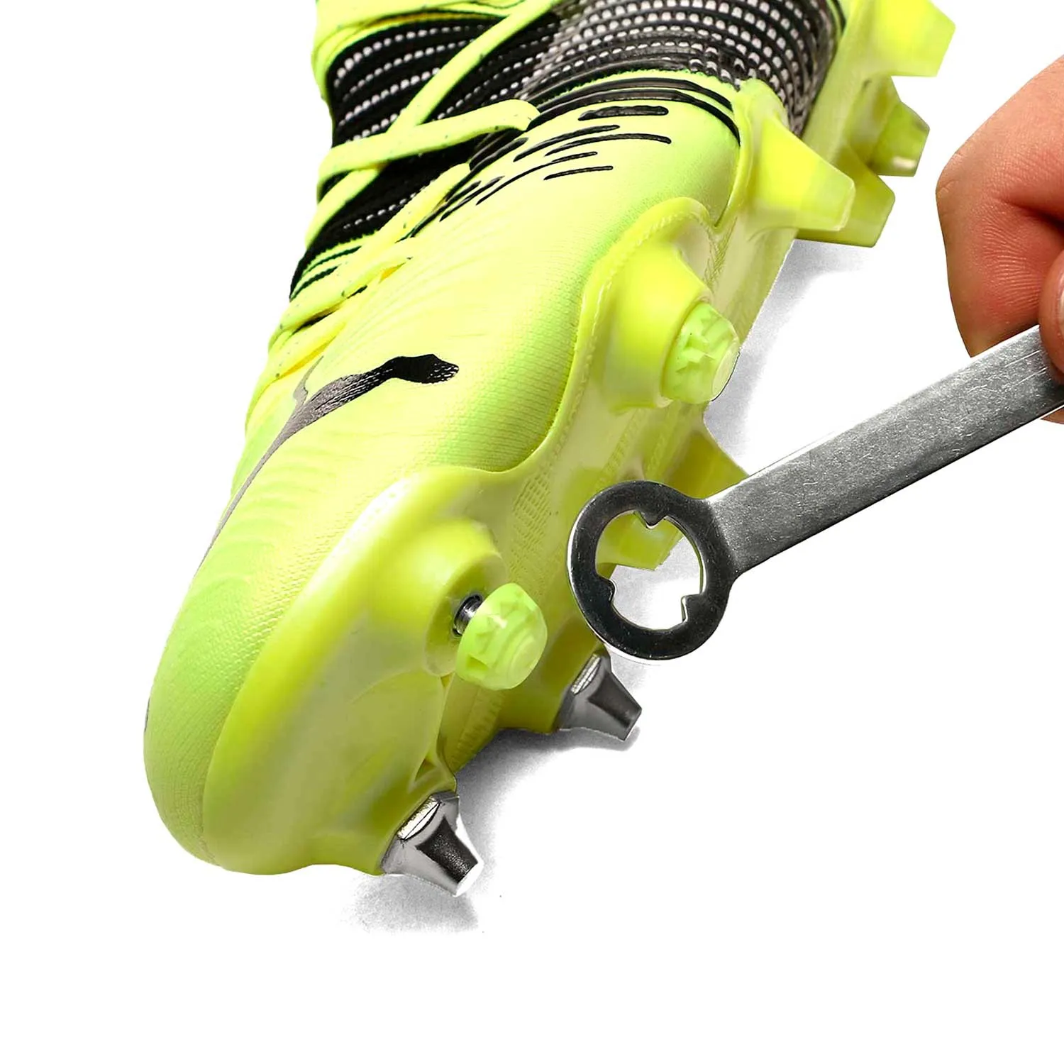 14x taco goma TPU botas fútbol estándar Studiamonds amarillo