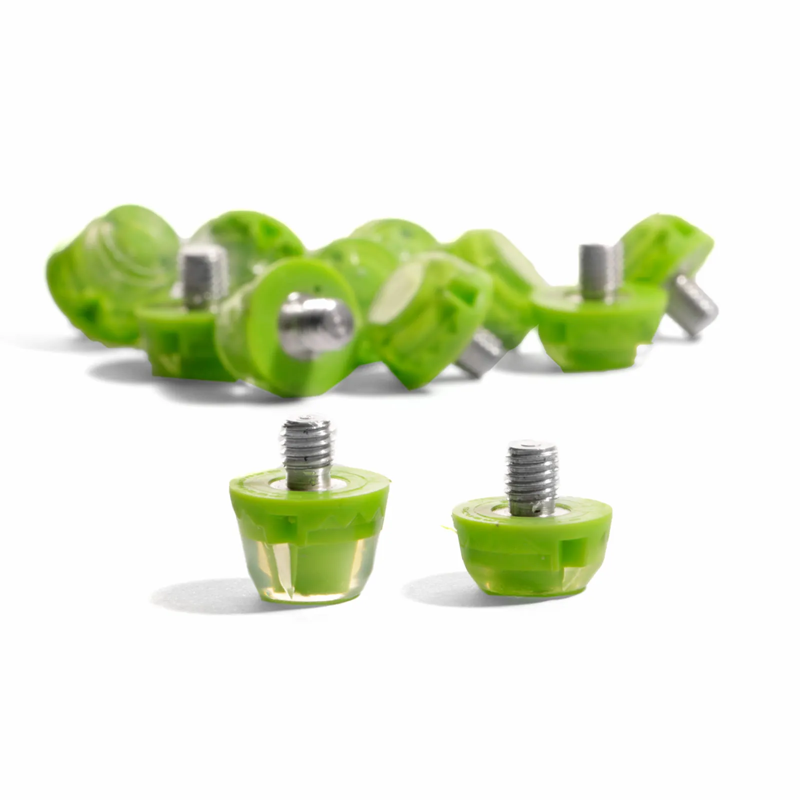 14x tacos goma TPU botas fútbol estándar Studiamonds verde