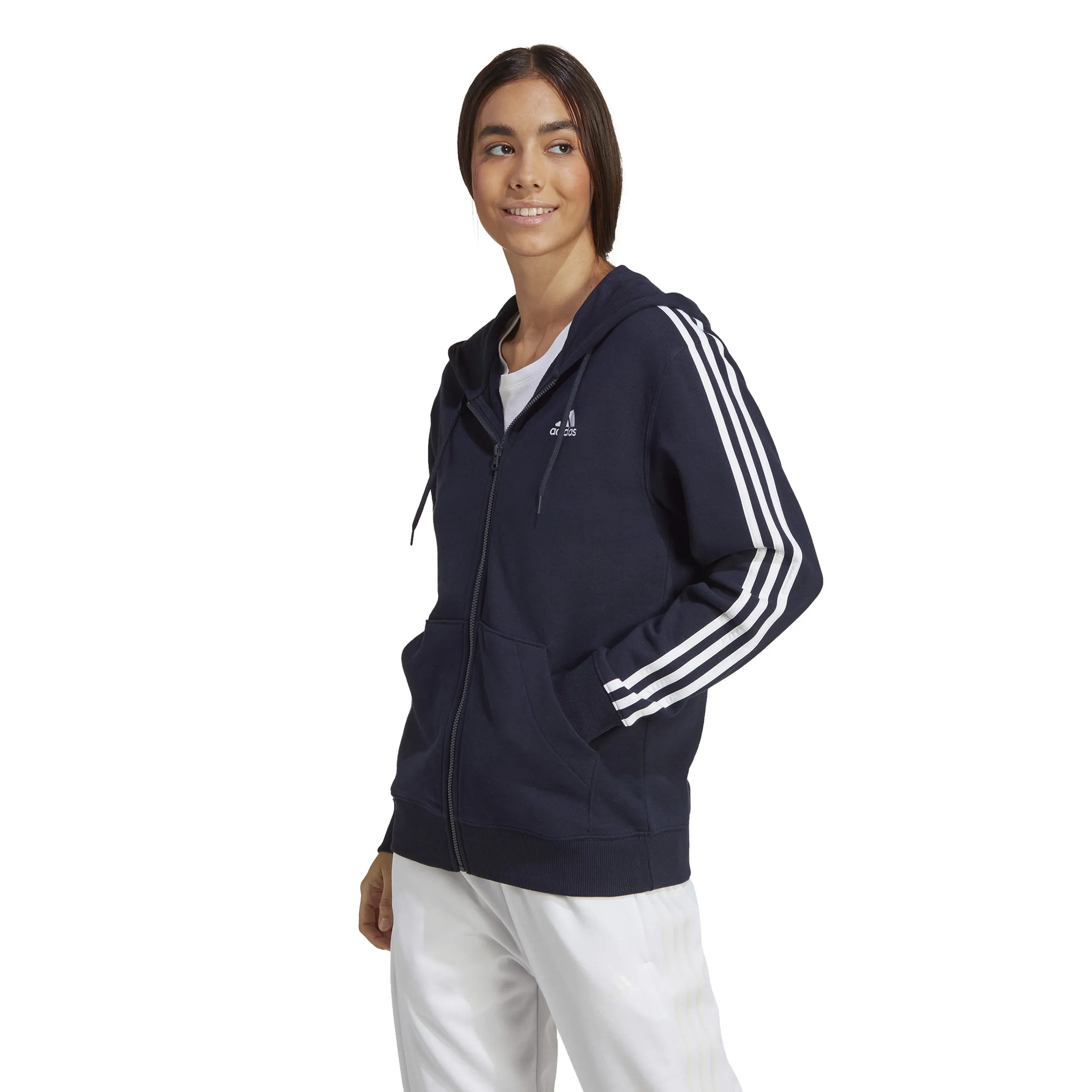 3 Stripes French Terry Sudadera Con Cremallera Mujeres