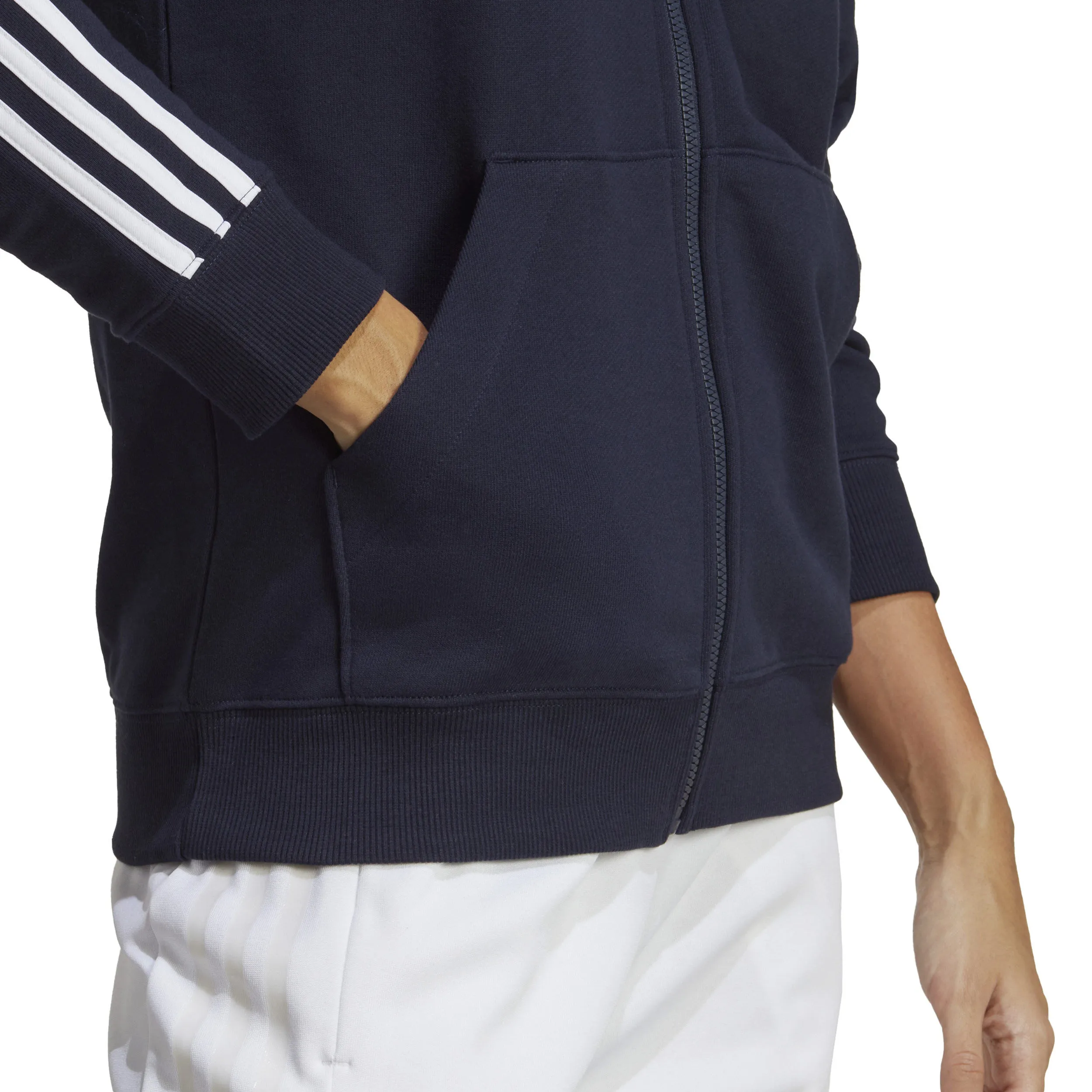 3 Stripes French Terry Sudadera Con Cremallera Mujeres