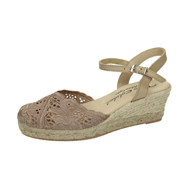 5004 ZAPATILLAS DE ENCAJE color CAMEL