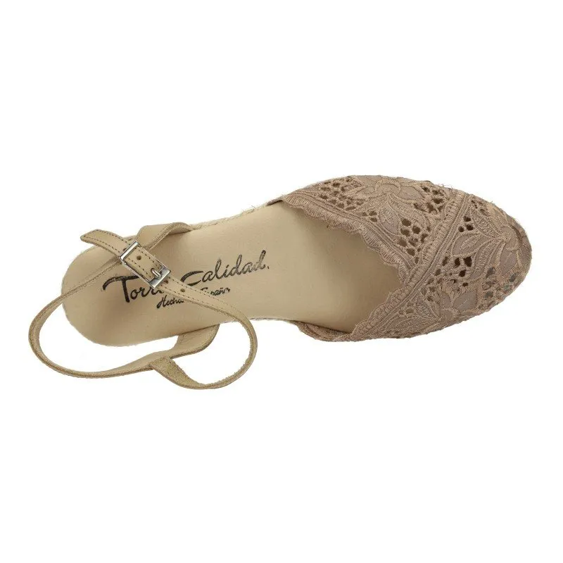 5004 ZAPATILLAS DE ENCAJE color CAMEL