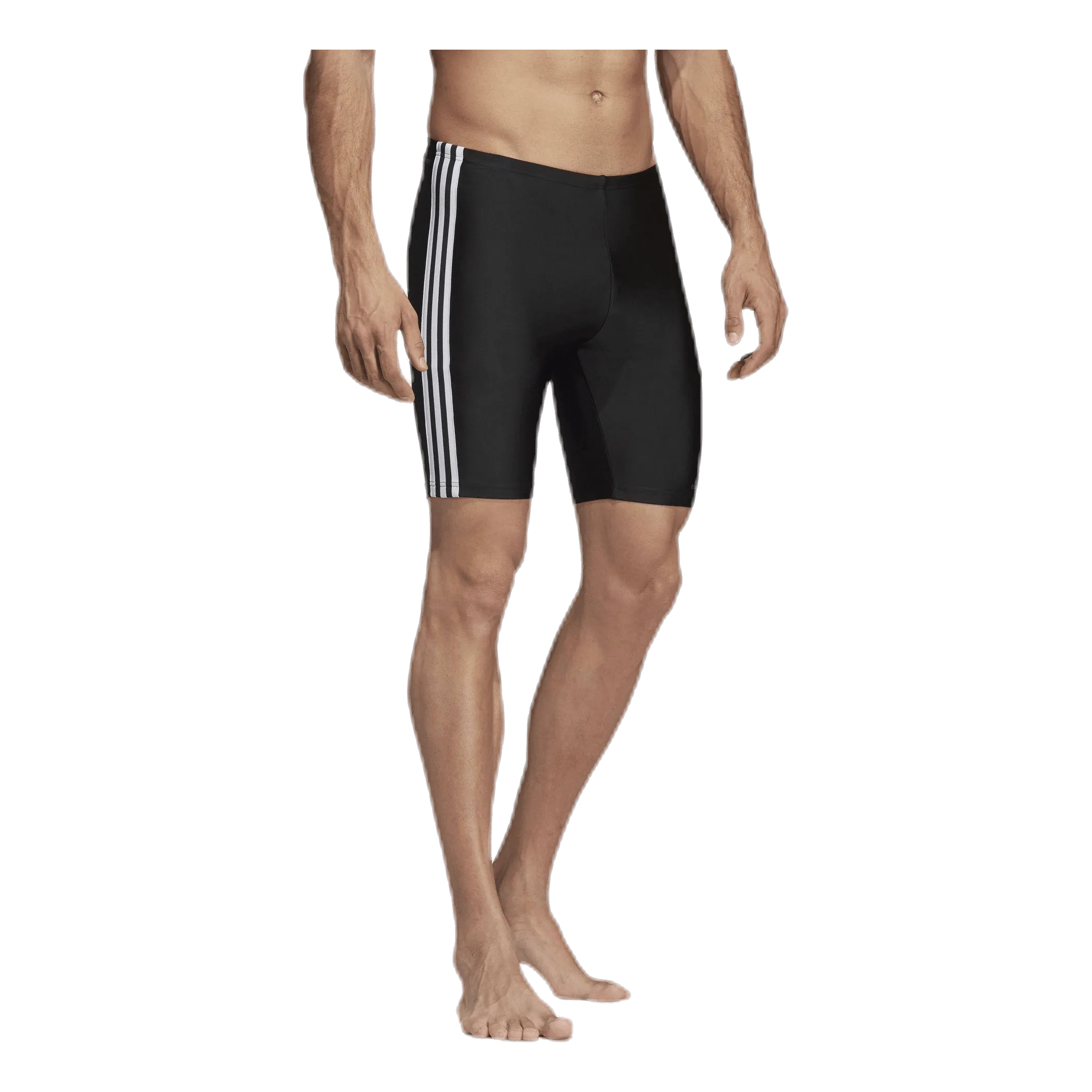 Adidas Fitness 3 Stripes Swim Jammer Black / White