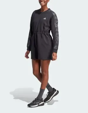 Adidas Vestido Floral Graphic Fleece 3 bandas