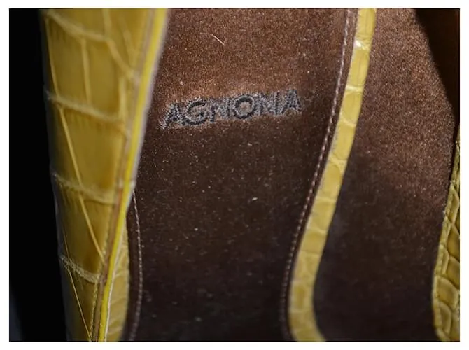 Agnona escote Amarillo 