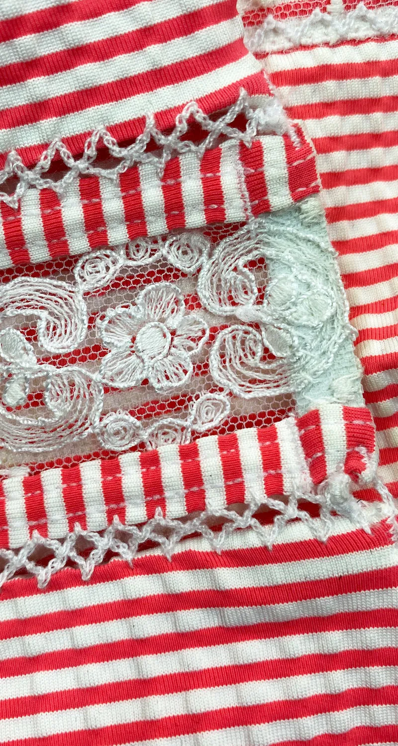 AGUA BENDITA Bikini Rayas Rosadas