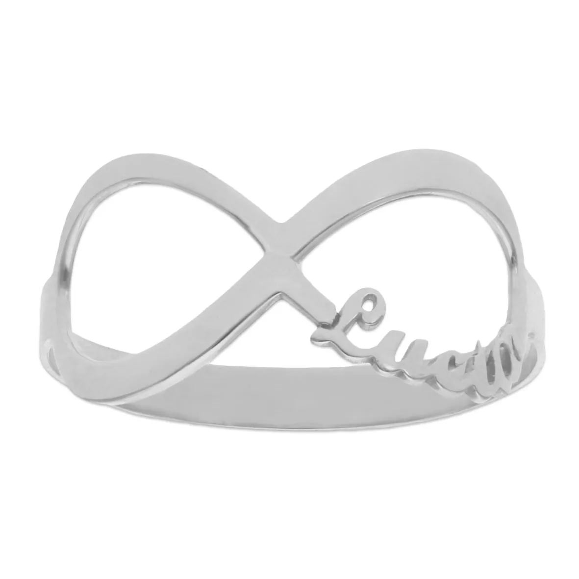 Anillo Oro Blanco Personalizado 11 mm.