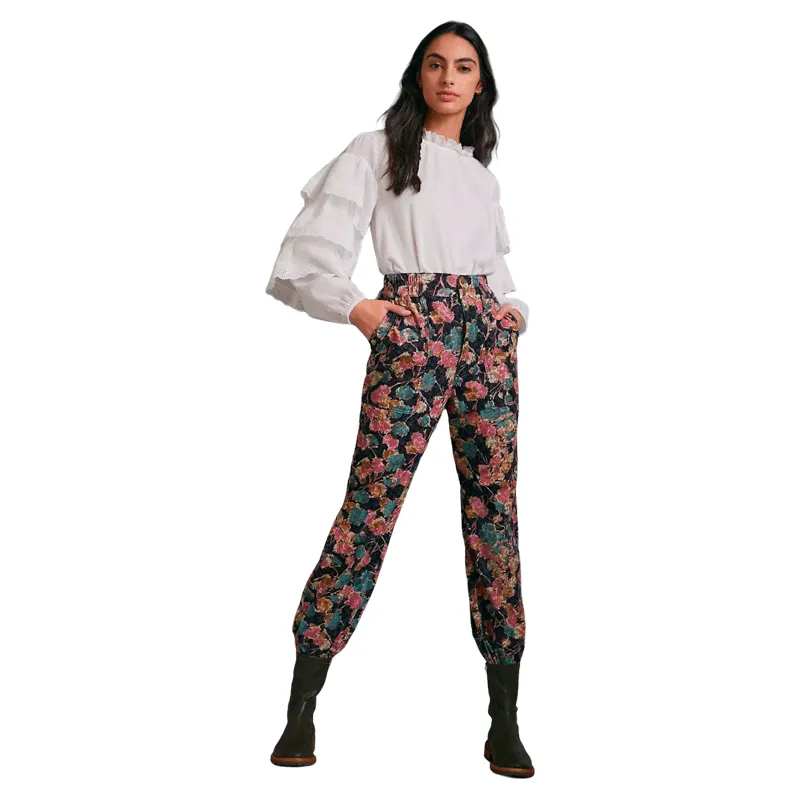 ANTHROPOLOGIE Jogger Cotelé Floral