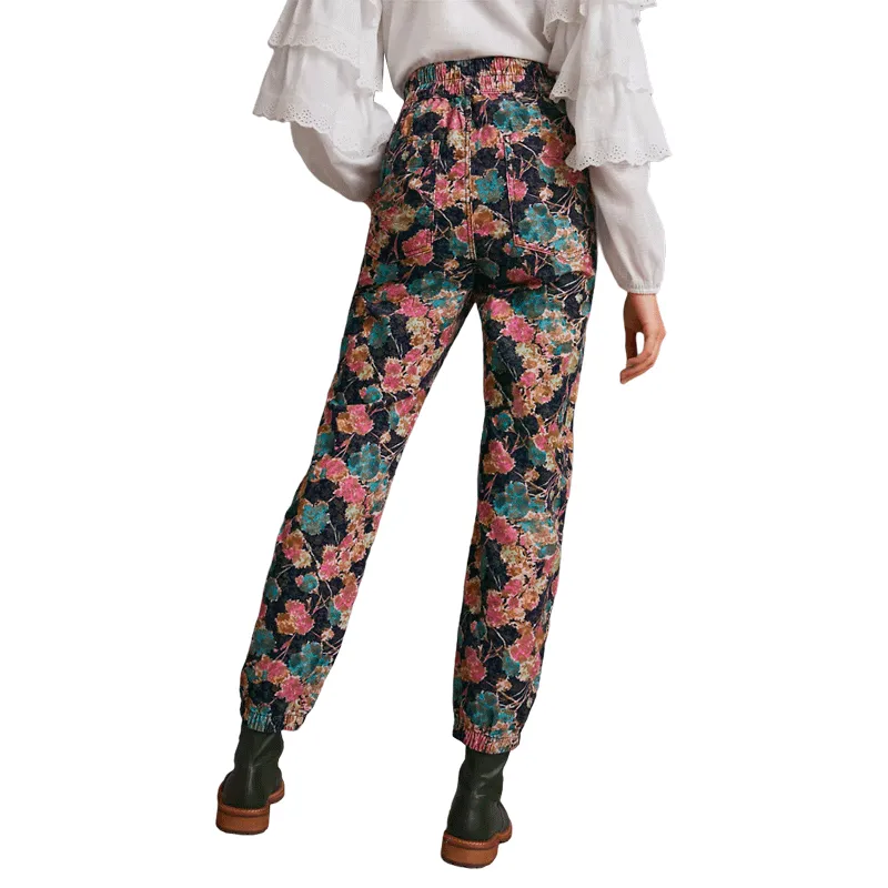 ANTHROPOLOGIE Jogger Cotelé Floral
