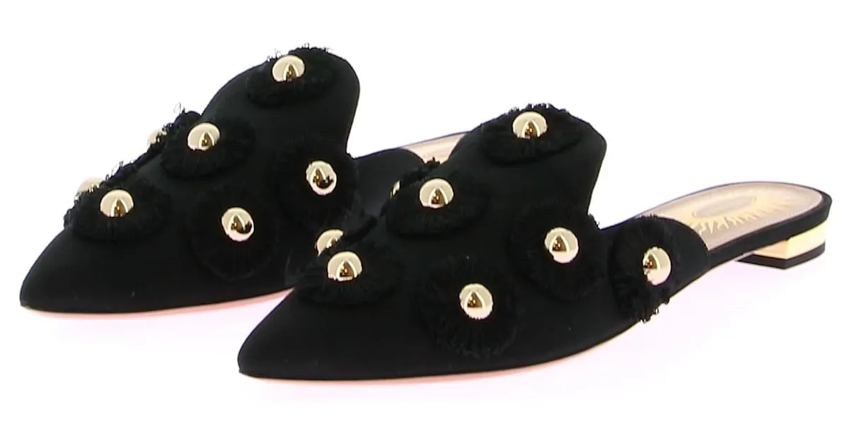 AQUAZZURA Sandalias T.UE 37 Cuero Negro 