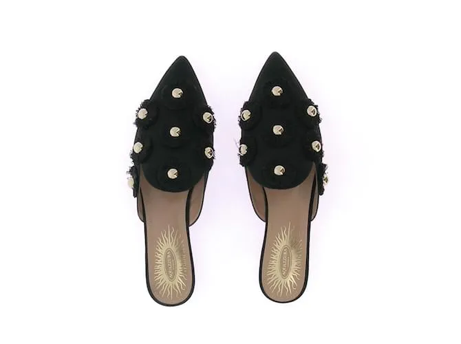 AQUAZZURA Sandalias T.UE 37 Cuero Negro 
