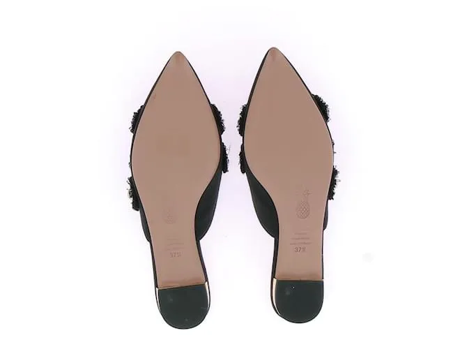 AQUAZZURA Sandalias T.UE 37 Cuero Negro 