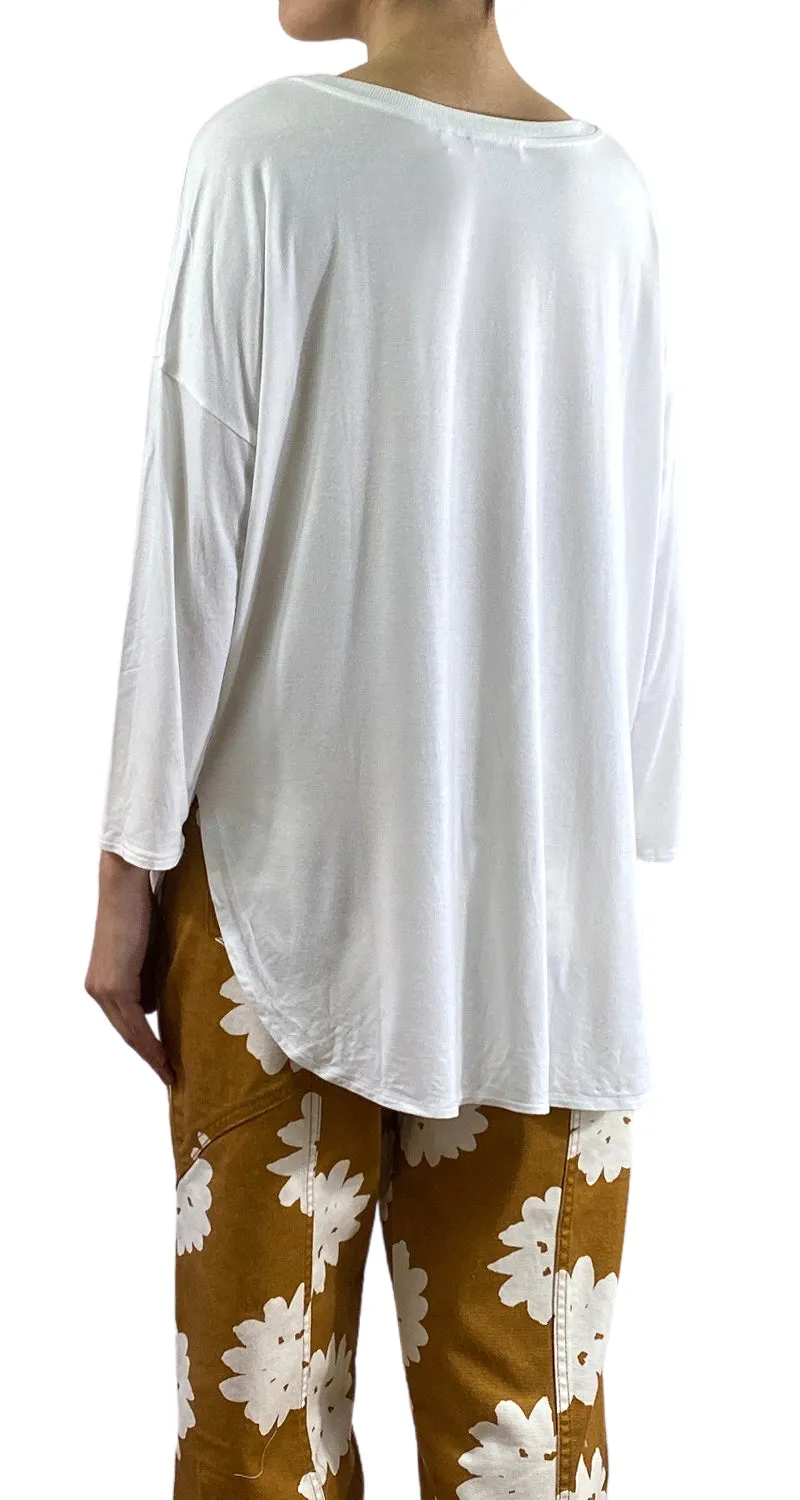 ARITZIA Polera Lisa Blanca