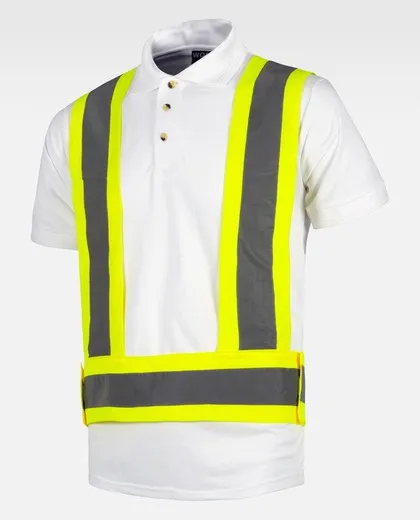 Arnes de alta visibilidad con cintas reflectantes Amarillo
