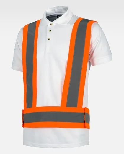 Arnes de alta visibilidad con cintas reflectantes Naranja