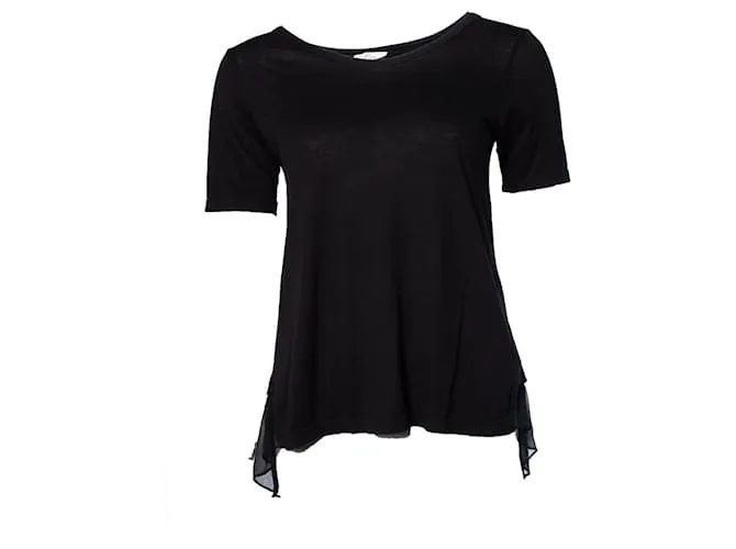 Autre Marque clú, Top negro con espalda transparente. 
