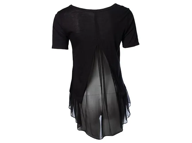 Autre Marque clú, Top negro con espalda transparente. 