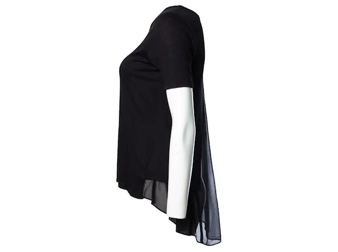 Autre Marque clú, Top negro con espalda transparente. 