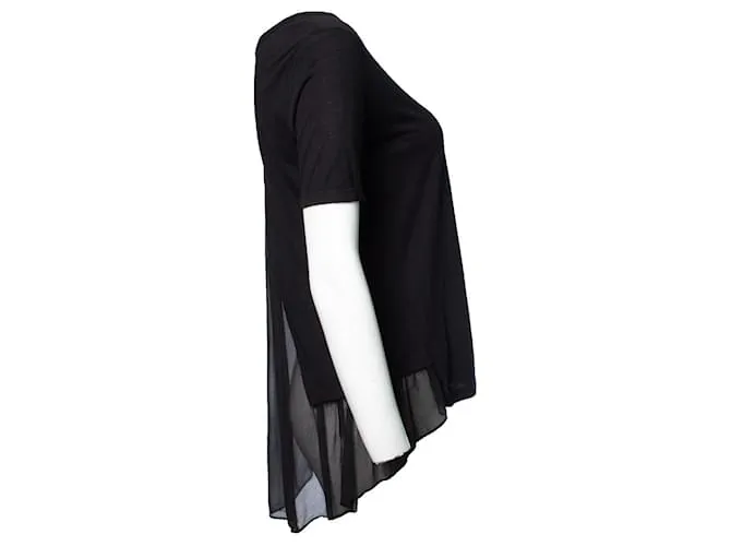 Autre Marque clú, Top negro con espalda transparente. 