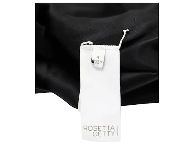 Autre Marque Minivestido evasé con escote cuadrado de Rosetta Getty en viscosa negra Negro 