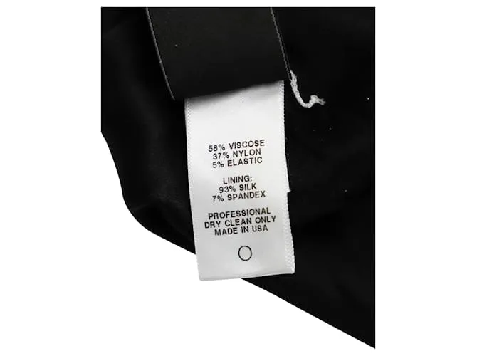 Autre Marque Minivestido evasé con escote cuadrado de Rosetta Getty en viscosa negra Negro 