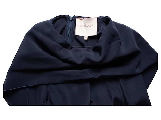 Autre Marque Roksanda, Top efecto pañuelo azul 