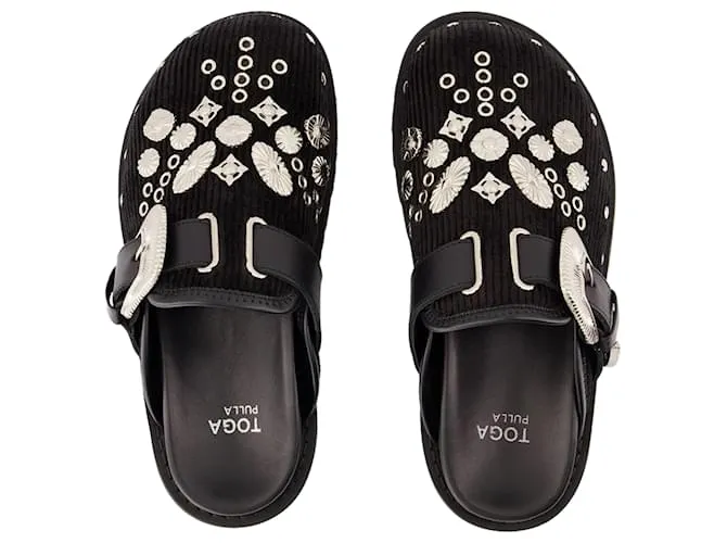 AUTRE MARQUE SANDALIAS AJ1058  TOGA PULLA  CUERO  NEGRO 