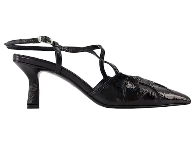AUTRE MARQUE SANDALIAS NERI  CAREL  CUERO  NEGRO 