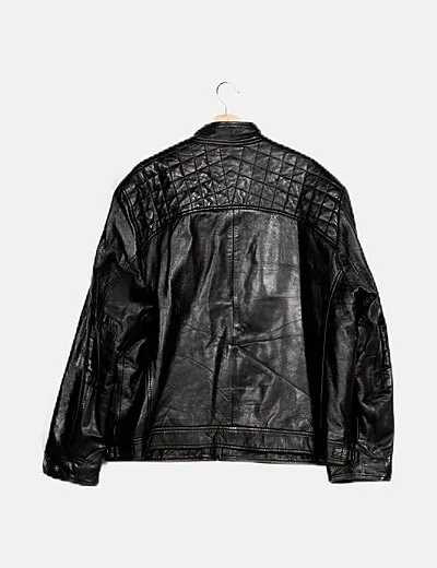 Aviatrix Biker negra detalle bolsillo