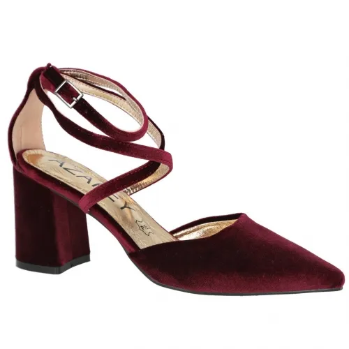 AZAREY 459H623 Zapatos de terciopelo con tacón