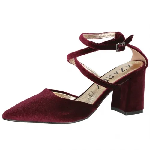 AZAREY 459H623 Zapatos de terciopelo con tacón