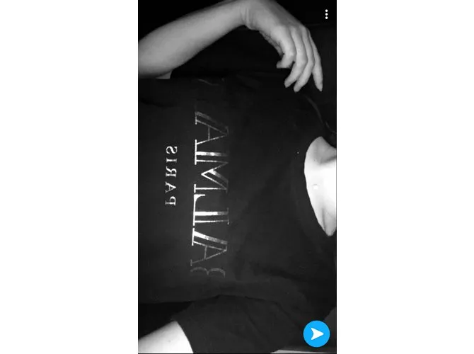Balmain tees Negro 
