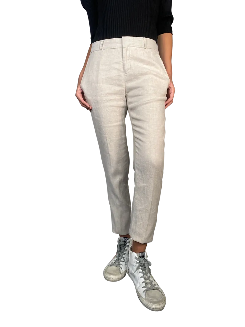 BANANA REPUBLIC Pantalón Lino Beige