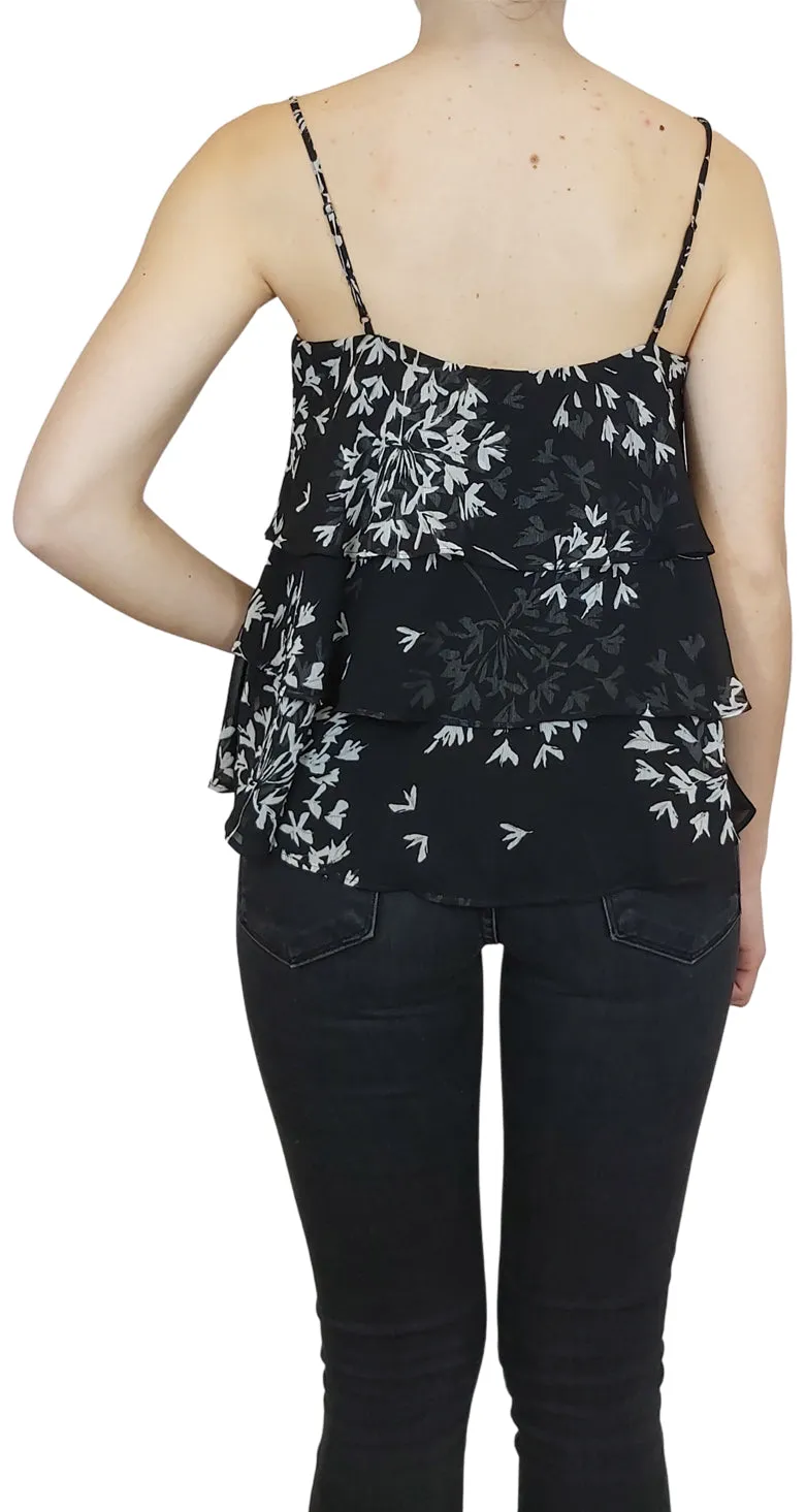 BANANA REPUBLIC Top Floral Tiered Tank