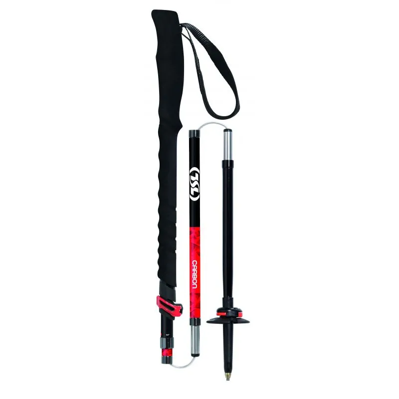 Bastones de trekking TSL Tour Carbon 5 (Negro rojo)