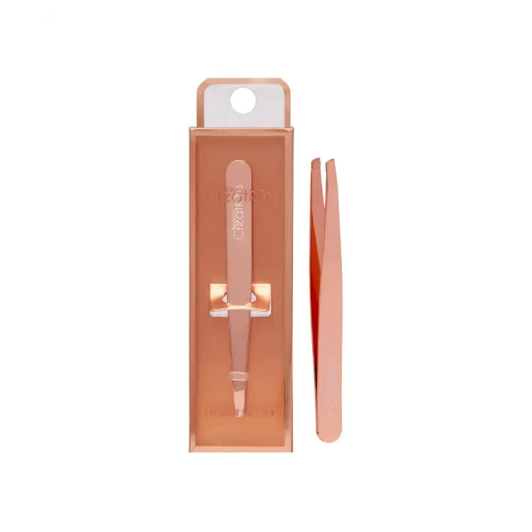 BEAUTYCREATIONS Eyebrow Tweezer Rose Gold Pinzas para Cejas