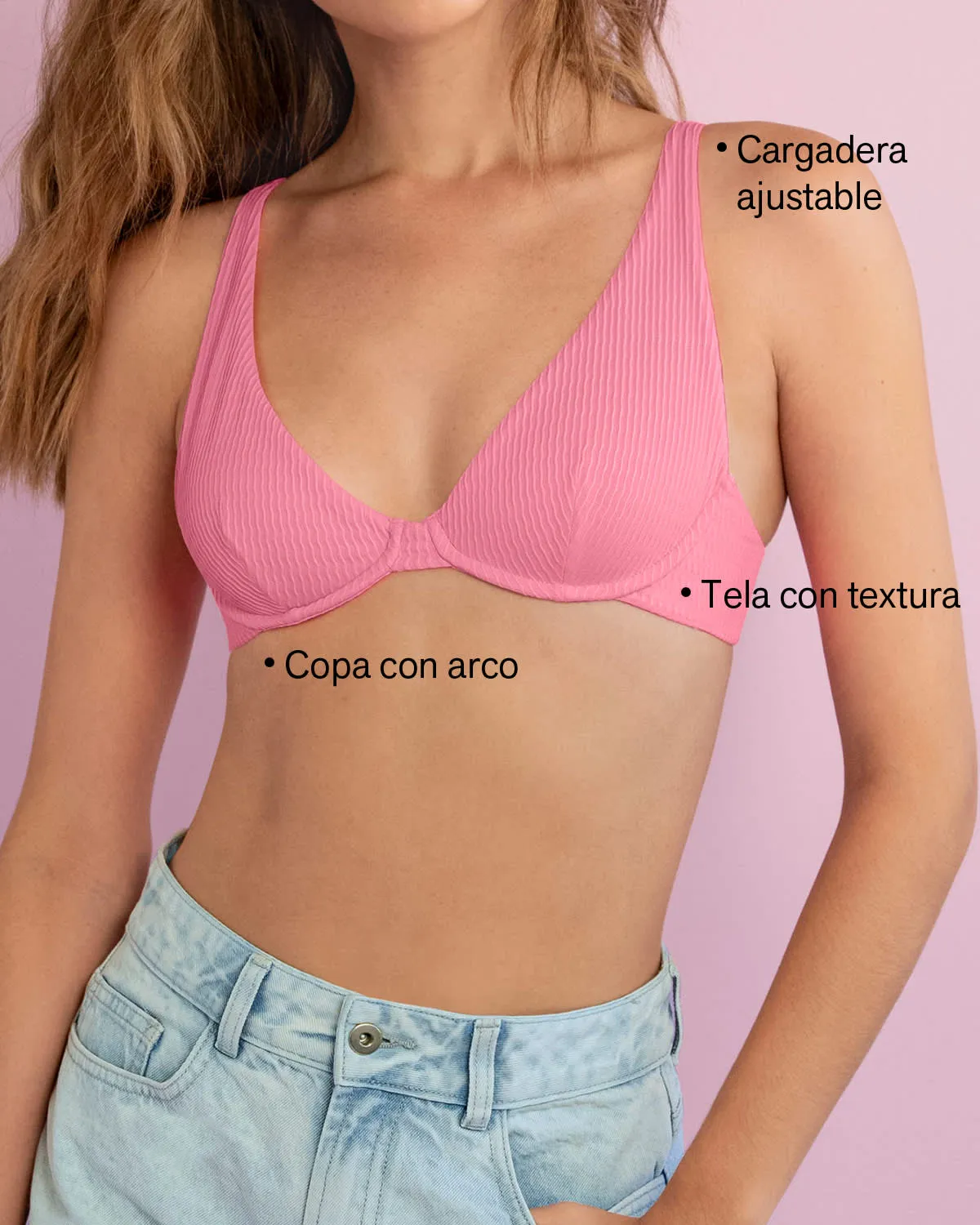Bikini de escote profundo varilla libre