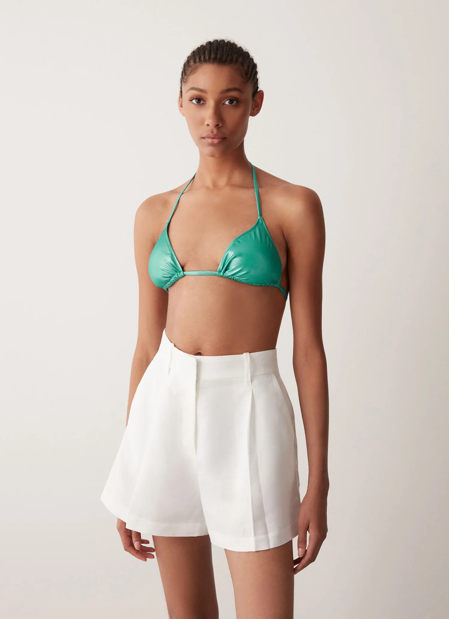 Bikini de triángulo efecto purpurina