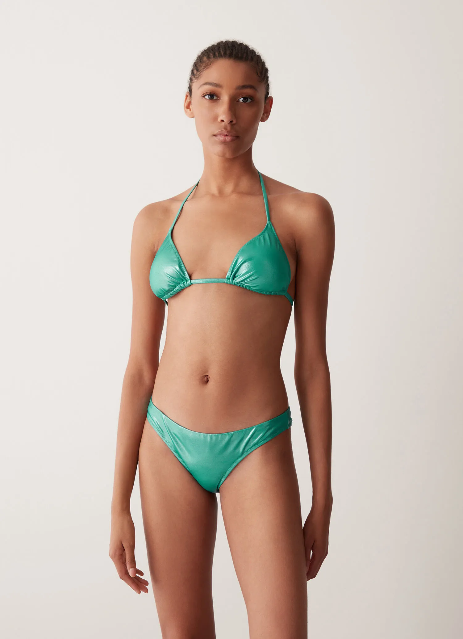Bikini de triángulo efecto purpurina