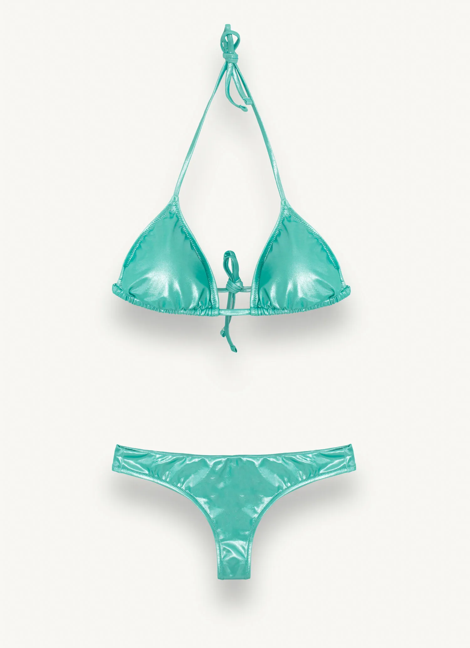Bikini de triángulo efecto purpurina
