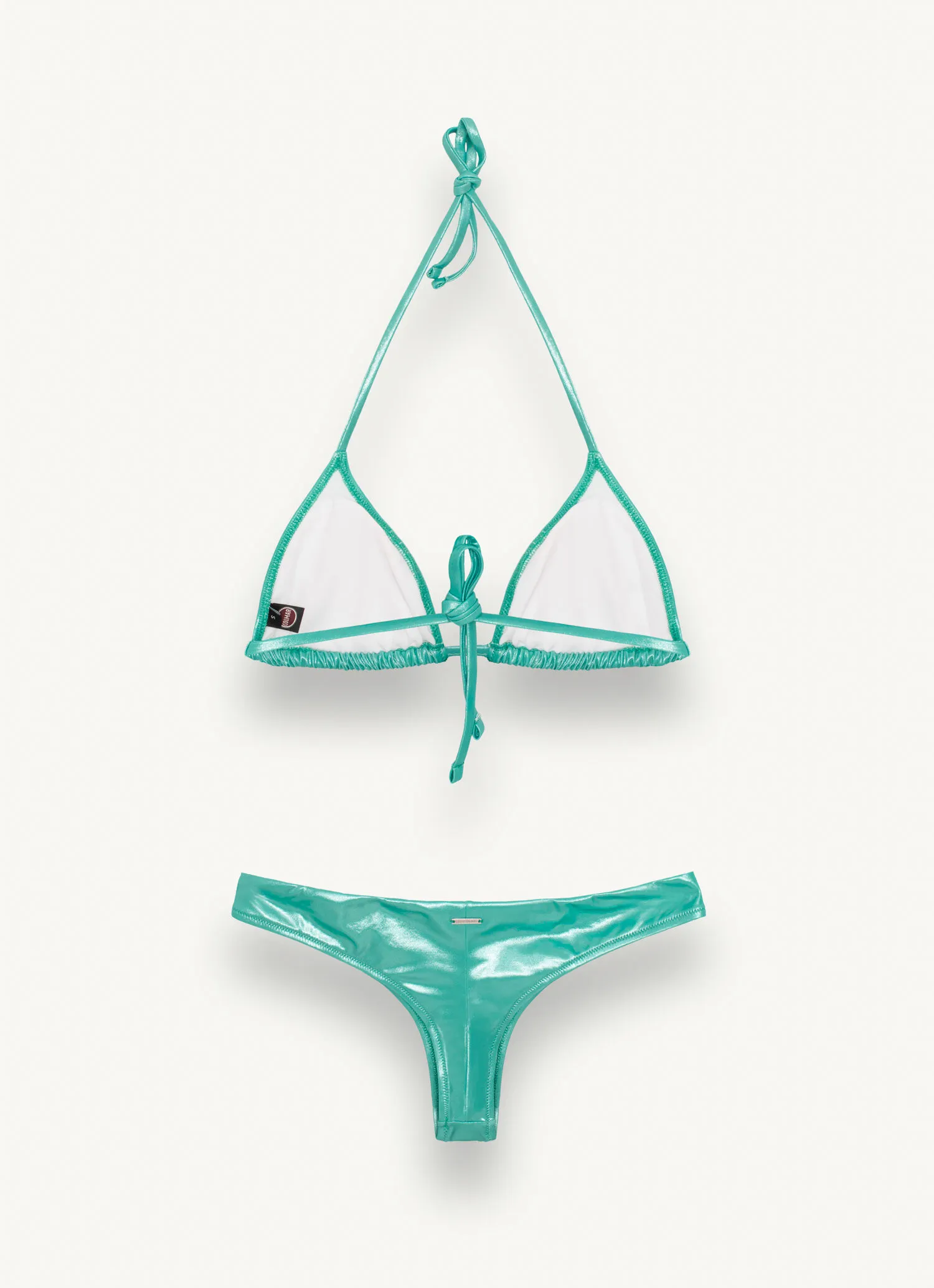 Bikini de triángulo efecto purpurina