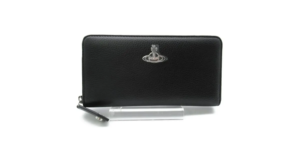 BILLETERA BIFOLD DE CUERO NEGRO VIVIENNE WESTWOOD 