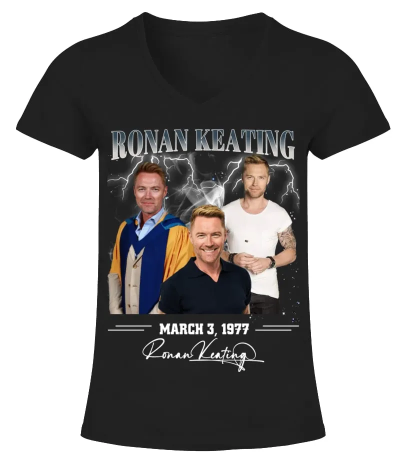 Birthday Ronan Keating Camiseta cuello pico Mujer