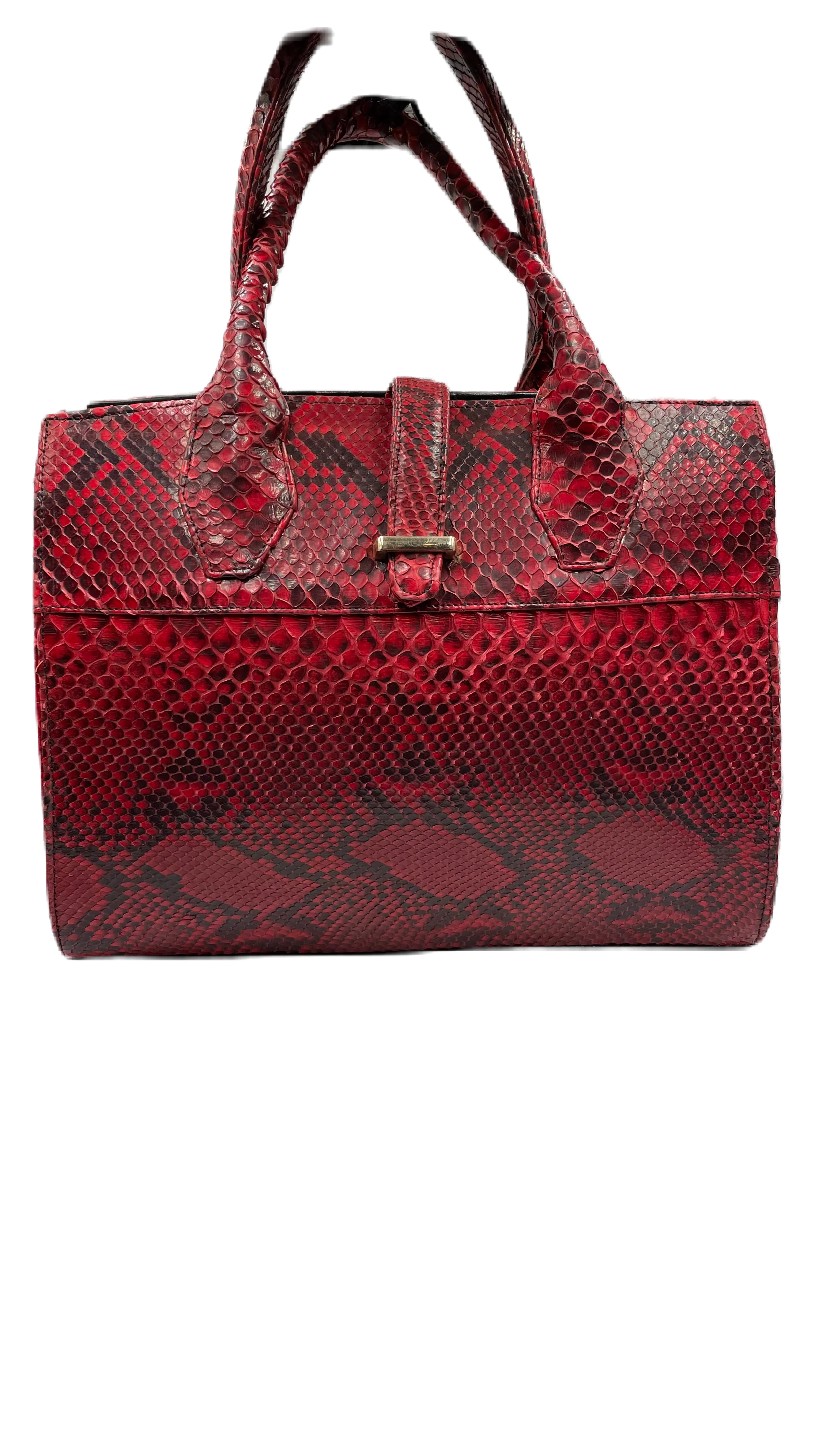 Bolsa de pitón color rojo