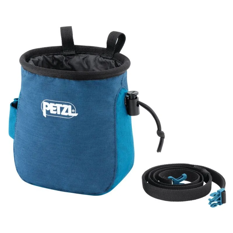 Bolsa de tiza ergonómica PETZL SAKA (azul)
