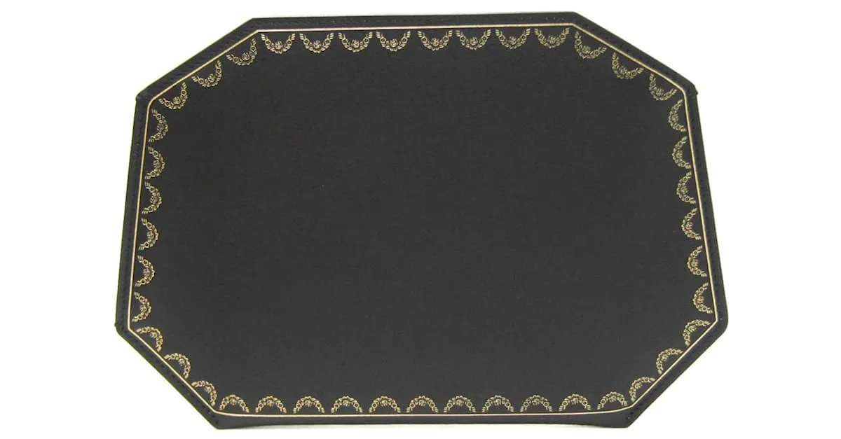 Bolsito de cuero GUIRLANDE DE CARTIER Negro 