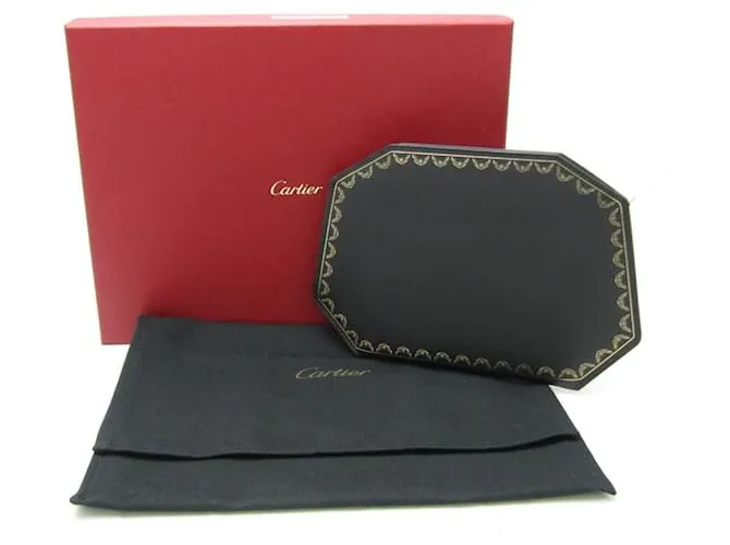 Bolsito de cuero GUIRLANDE DE CARTIER Negro 